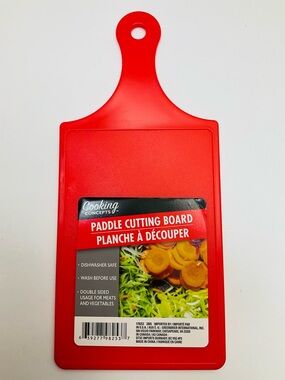 🌼4/$10🌼 Cooking Concepts Red Paddle Cutting Board - 12.5” x 5.5”